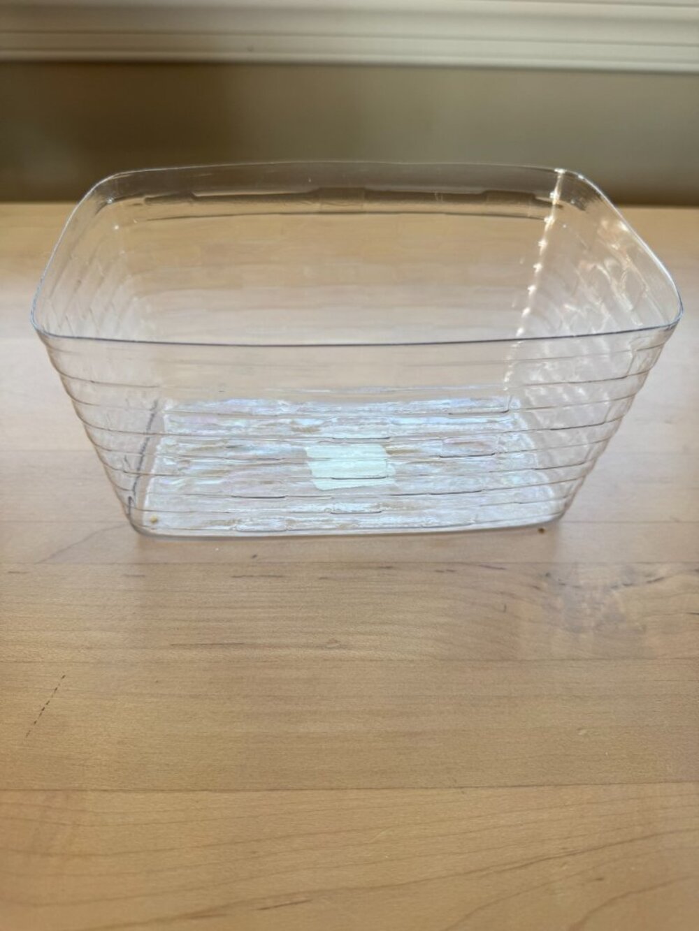 Longaberger Basket Clear Plastic Protector 7"L x 4.5"W x 3.75"H